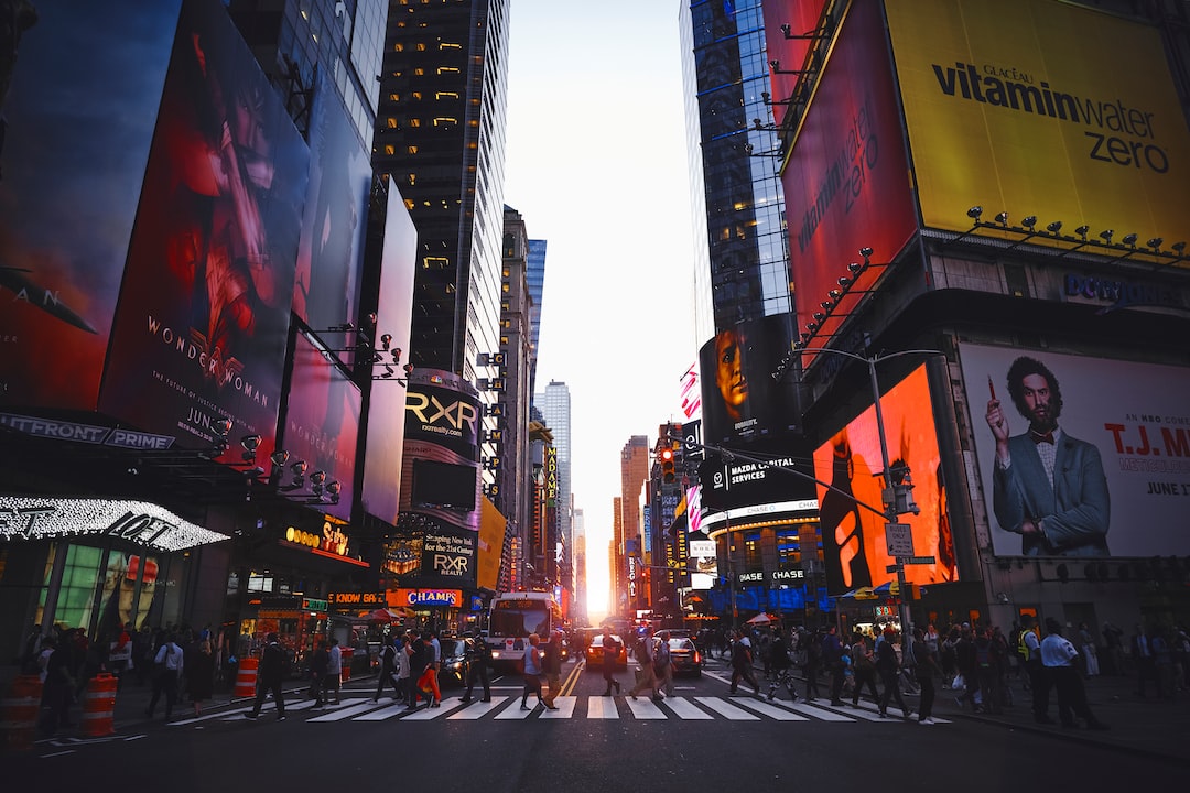 A busy street in new york city.